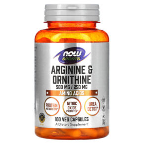 Thực phẩm chức năng NOW Foods Sports Arginine & Ornithine 100 Veg Capsules 733739000408