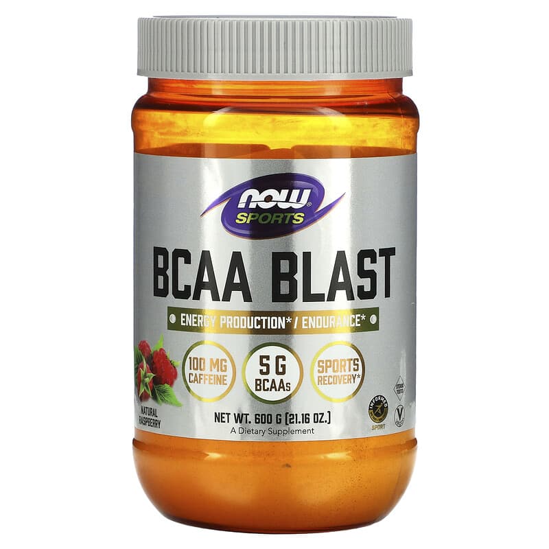 NOW Foods Sports BCAA Blast Natural Raspberry 21.16 oz (600 g) 8 Thực phẩm chức năng NOW Foods Sports BCAA Blast Natural Raspberry 21.16 oz (600 g) 733739002181