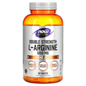 Thực phẩm chức năng NOW Foods Sports Double Strength L-Arginine 1.000 mg 180 Tablets 733739000262