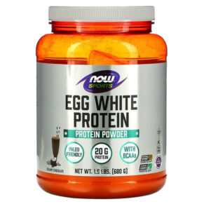 Thực phẩm chức năng NOW Foods Sports Egg White Protein Creamy Chocolate 1.5 lbs (680 g) 733739020444