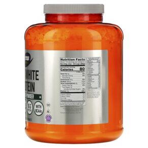 Thực phẩm bổ sung NOW Foods Sports Egg White Protein Powder Unflavored 5 lbs (2.268 g) 733739020437