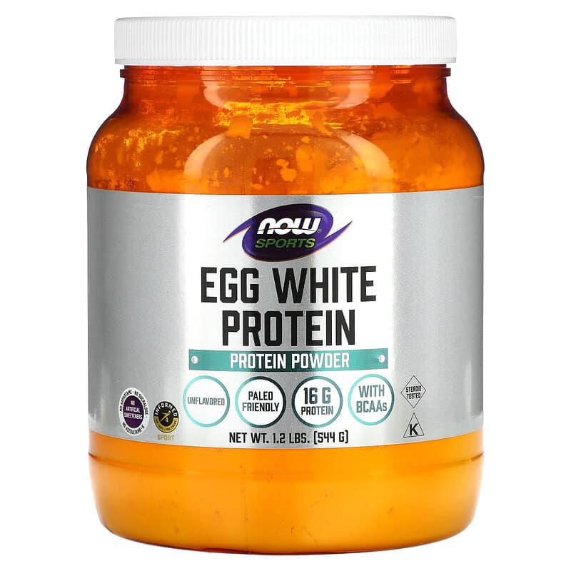 NOW Foods Sports Egg White Protein Protein Powder Unflavored 1.2 lbs (544 g) 8 Thực phẩm chức năng NOW Foods Sports Egg White Protein Protein Powder Unflavored 1.2 lbs (544 g) 733739020406