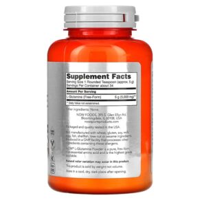 Thực phẩm bổ sung NOW Foods Sports L-Glutamine Powder 6 oz (170 g) 733739002204