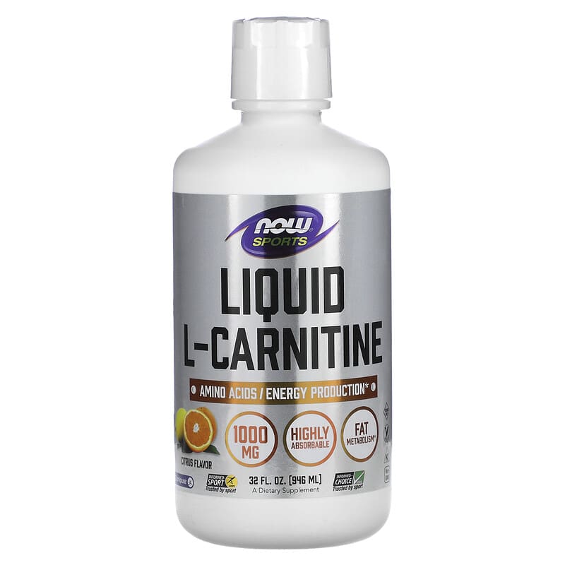 NOW Foods Sports Liquid L-Carnitine Citrus 1.000 mg 32 fl oz (946 ml) 8 Thực phẩm chức năng NOW Foods Sports Liquid L-Carnitine Citrus 1.000 mg 32 fl oz (946 ml) 733739000699