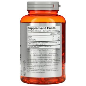 Thực phẩm bổ sung NOW Foods Sports MCT Oil 1.000 mg 150 Softgels 733739021960