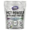 Thực phẩm chức năng NOW Foods Sports MCT Powder with Whey Protein Unflavored 1 lb (454 g) 733739017369