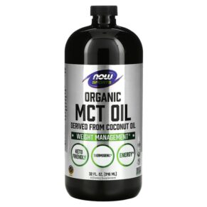 Thực phẩm chức năng NOW Foods Sports Organic MCT Oil 32 fl oz (946 ml) 733739022363