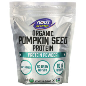 Thực phẩm chức năng NOW Foods Sports Organic Pumpkin Seed Protein Powder Unflavored 1 lb (454 g) 733739022271