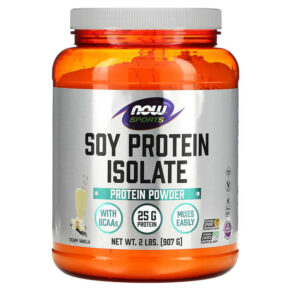 Thực phẩm chức năng NOW Foods Sports Soy Protein Isolate Creamy Vanilla 2 lbs (907 g) 733739021427