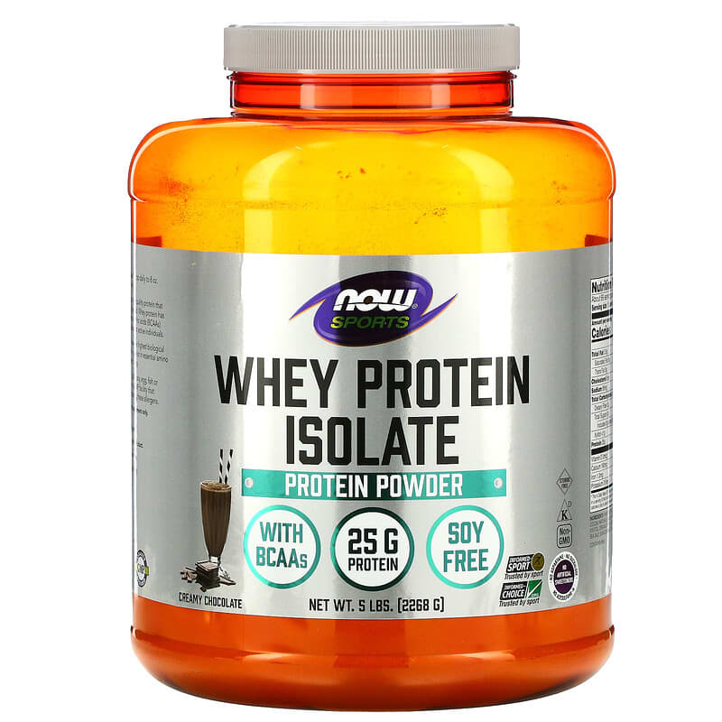 NOW Foods Sports Whey Protein Isolate Creamy Chocolate 5 lbs (2.268 g) 8 Thực phẩm chức năng NOW Foods Sports Whey Protein Isolate Creamy Chocolate 5 lbs (2.268 g) 733739021663
