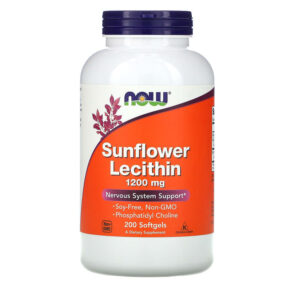 Thực phẩm chức năng NOW Foods Sunflower Lecithin 1.200 mg 200 Softgels 733739023131