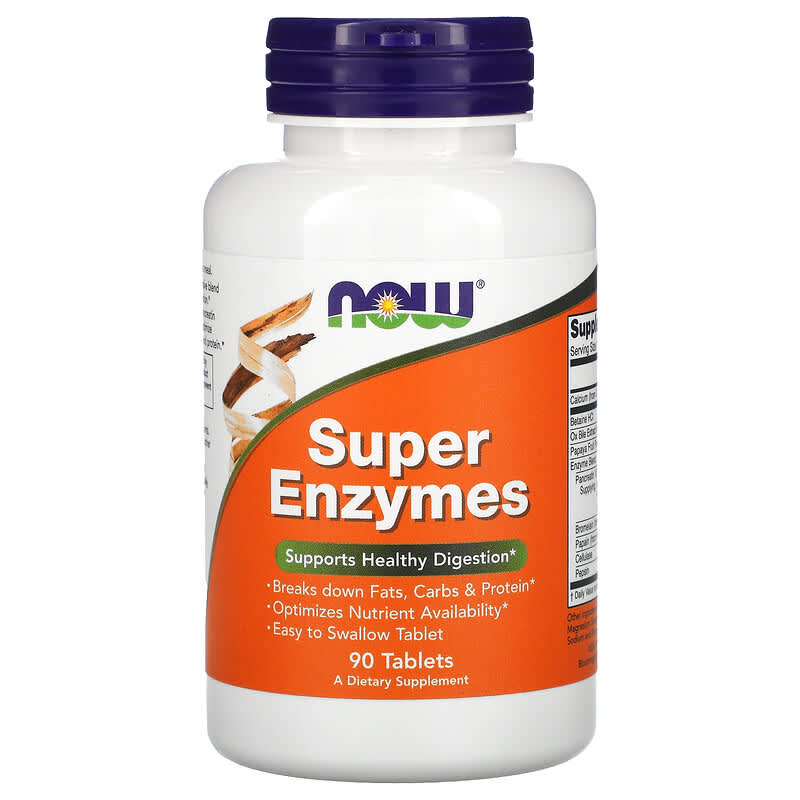 NOW Foods Super Enzymes 90 Tablets 8 Thực phẩm chức năng NOW Foods Super Enzymes 90 Tablets 733739029607