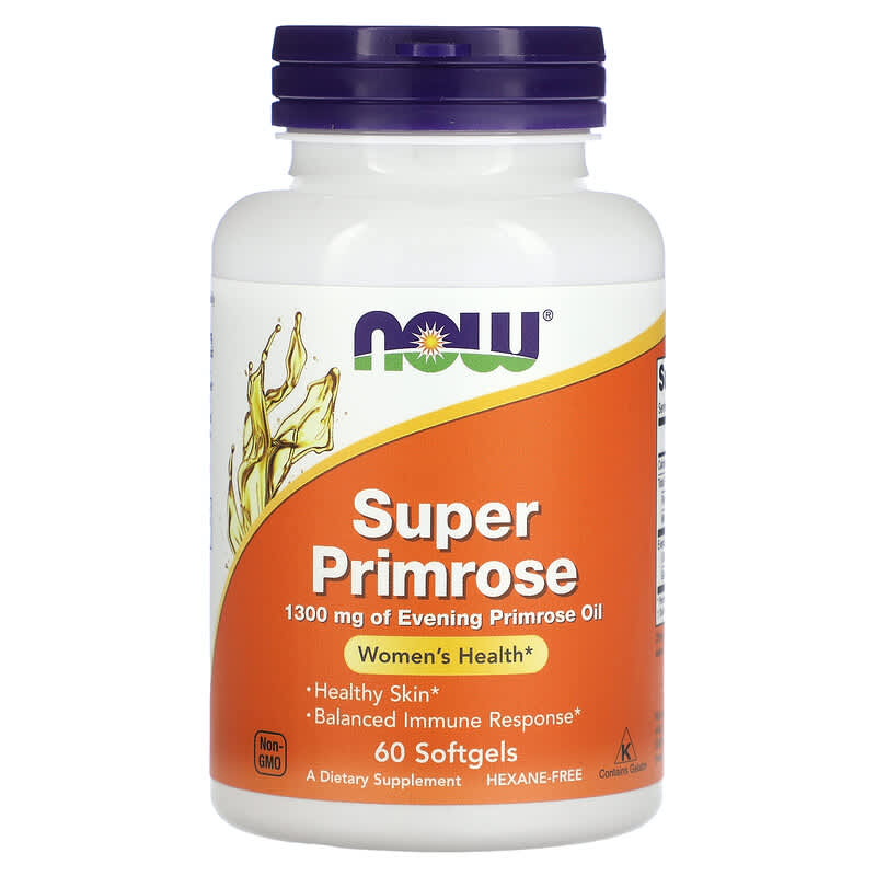 NOW Foods Super Primrose 1300 mg 60 Softgels 8 Thực phẩm chức năng NOW Foods Super Primrose 1300 mg 60 Softgels 733739017550