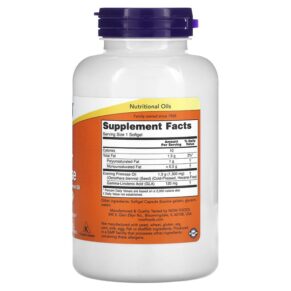 Thực phẩm bổ sung NOW Foods Super Primrose Evening Primrose Oil 1.300 mg 120 Softgels 733739017574