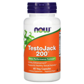 Thực phẩm chức năng NOW Foods TestoJack 200 60 Veg Capsules 733739021984
