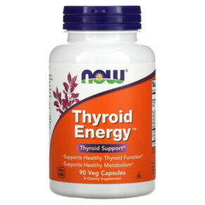 Thực phẩm chức năng NOW Foods Thyroid Energy 90 Veg Capsules 733739033680