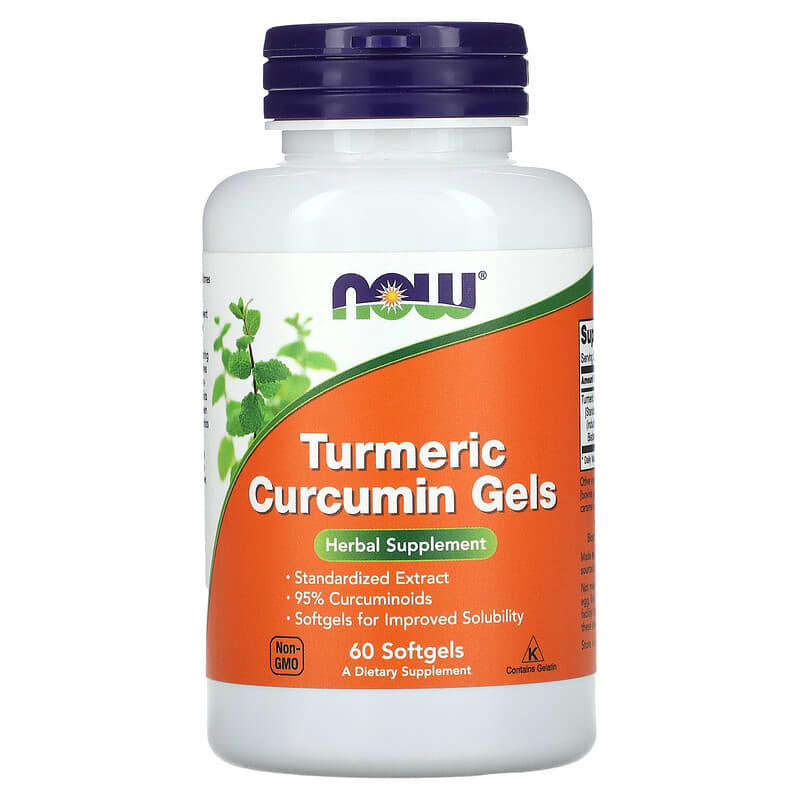 NOW Foods Turmeric Curcumin Gels 60 Softgels 8 Thực phẩm chức năng NOW Foods Turmeric Curcumin Gels 60 Softgels 733739049384