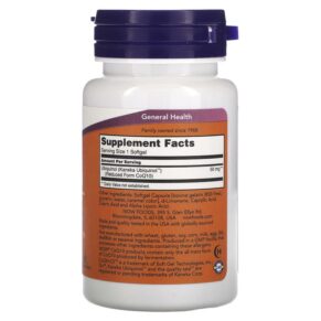 Thực phẩm bổ sung NOW Foods Ubiquinol CoQH-CF 60 Softgels 733739031457