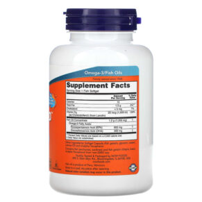 Thực phẩm bổ sung NOW Foods Ultra Omega 3-D 600 EPA / 300 DHA 90 Fish Softgels 733739016638