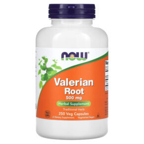 Thực phẩm chức năng NOW Foods Valerian Root 500 mg 250 Veg Capsules 733739047717