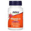 Thực phẩm chức năng NOW Foods Vitamin A 10.000 IU 100 Softgels 733739003300