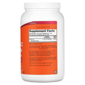 Thực phẩm bổ sung NOW Foods Vitamin C Crystals 3 lbs (1361 g) 733739007926