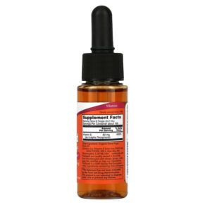 Thực phẩm bổ sung NOW Foods Vitamin E Liquid 60 mg (90 IU) 1 fl oz (30 ml) 733739009104