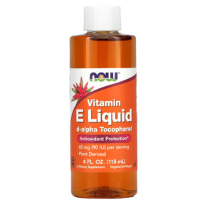Thực phẩm chức năng NOW Foods Vitamin E Liquid D-Alpha Tocopherol 4 fl oz (118 ml) 733739009128