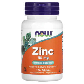 Thực phẩm chức năng NOW Foods Zinc 50 mg 100 Tablets 733739015204