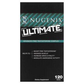 Thực phẩm chức năng Nugenix Ultimate Advanced Free Testosterone Complex 120 Tablets 855710002208