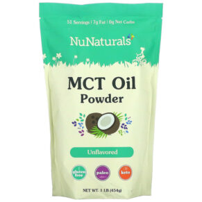 Thực phẩm chức năng NuNaturals MCT Oil Powder Unflavored 1 lb (454 g) 739223009858