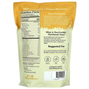 Thực phẩm bổ sung NuNaturals Non-Fortified Nutritional Yeast Flakes 24 oz (680 g) 739223009841