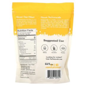 Thực phẩm bổ sung NuNaturals Oat Fiber Powder 1 lb (454 g) 739223007014