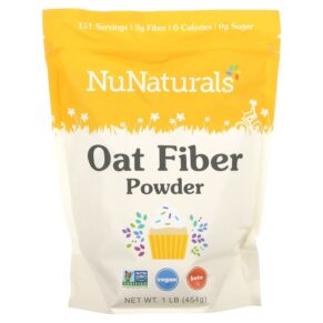 Thực phẩm chức năng NuNaturals Oat Fiber Powder 1 lb (454 g) 739223007014