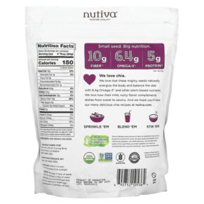 Thực phẩm bổ sung Nutiva Organic Chia Seed Black 32 oz (907 g) 692752105364