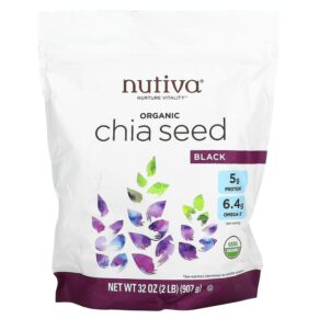 Thực phẩm chức năng Nutiva Organic Chia Seed Black 32 oz (907 g) 692752105364