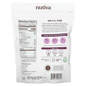 Thực phẩm bổ sung Nutiva Organic Chia Seeds 12 oz (340 g) 692752103117