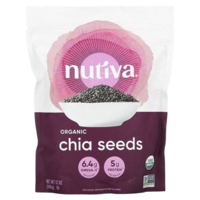 Thực phẩm chức năng Nutiva Organic Chia Seeds 12 oz (340 g) 692752103117