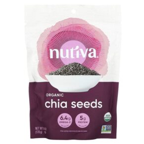 Thực phẩm chức năng Nutiva Organic Chia Seeds 6 oz (170 g) 692752103728