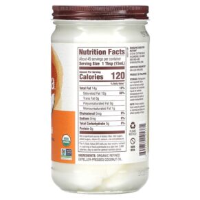 Thực phẩm bổ sung Nutiva Organic Coconut Oil 23 fl oz (680 ml) 692752105371