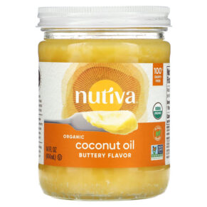 Thực phẩm chức năng Nutiva Organic Coconut Oil Buttery 14 fl oz (414 ml) 692752106767