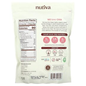 Nutiva Organic Ground Chia Seeds 12 oz (340 g) 3 Thực phẩm bổ sung Nutiva Organic Ground Chia Seeds 12 oz (340 g) 692752223297