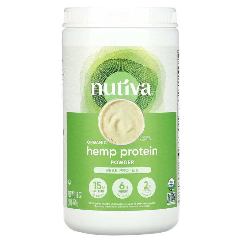 Nutiva Organic Hemp Protein Powder 16 oz (454 g) 8 Thực phẩm chức năng Nutiva Organic Hemp Protein Powder 16 oz (454 g) 692752100123