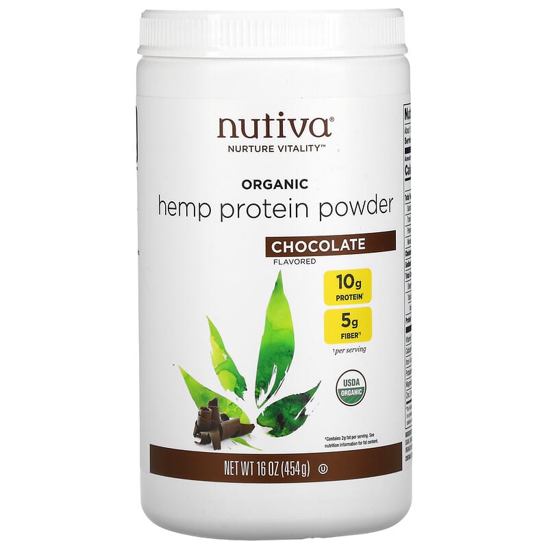 Nutiva Organic Hemp Protein Powder Chocolate 16 oz (454 g) 8 Thực phẩm chức năng Nutiva Organic Hemp Protein Powder Chocolate 16 oz (454 g) 692752100062