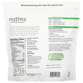 Thực phẩm bổ sung Nutiva Organic Superfood Raw Shelled Hempseed 19 oz (539 g) 692752103582