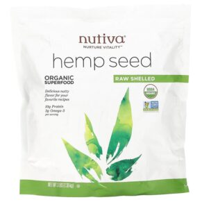 Thực phẩm chức năng Nutiva Organic Superfood Raw Shelled Hempseed 3 lbs (1.36 kg) 692752100031