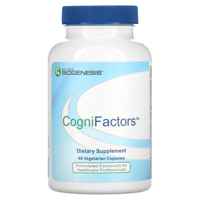 Nutra BioGenesis CogniFactors 60 Vegetarian Capsules 8 Thực phẩm chức năng Nutra BioGenesis CogniFactors 60 Vegetarian Capsules 812806102716
