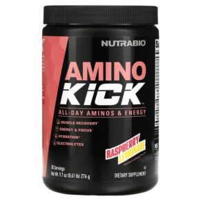 Thực phẩm chức năng Nutrabio Labs Amino Kick Raspberry Lemonade 0.61 lb (276 g) 649908217907