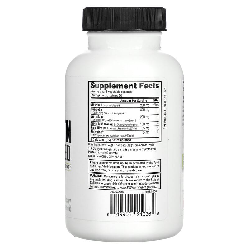 Nutrabio Labs Wellness Quercetin Advanced 90 Capsules 2 Thực phẩm bổ sung Nutrabio Labs Wellness Quercetin Advanced 90 Capsules 649908216368