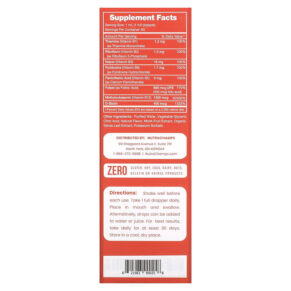 Thực phẩm bổ sung NutraChamps B Complex Raspberry 2 fl oz (60 ml) 621983990258